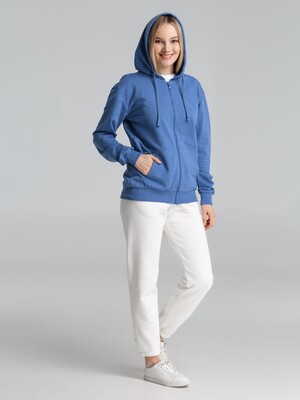 Толстовка на молнии с капюшоном Siverga 2.0, ярко-синяя
