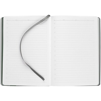 Ежедневник Rubikon на заказ, недатированный серо-зеленый