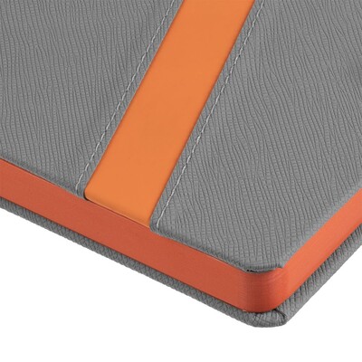 Ежедневник Rubikon на заказ, недатированный серо-оранжевый