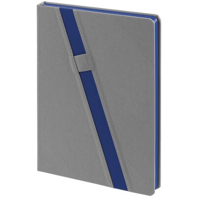 Ежедневник Rubikon на заказ, недатированный серо-синий