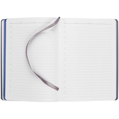 Ежедневник Rubikon на заказ, недатированный серо-синий