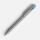 Ручка шариковая Prodir DS1 TMM Dot, серая с голубым