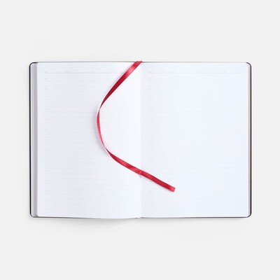 Ежедневник Nebraska Flex, недатированный, бордовый с золотистым