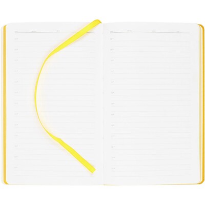 Ежедневник Duplex, недатированный, белый с желтым