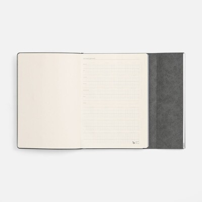 Ежедневник Petrus Flap, недатированный, серый