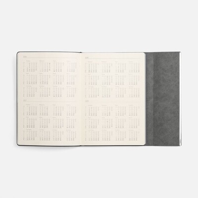 Ежедневник Petrus Flap, недатированный, серый