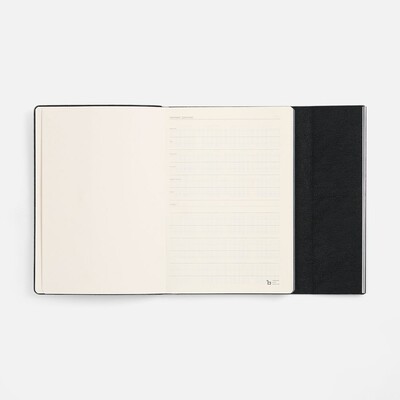 Ежедневник Petrus Flap, недатированный, черный