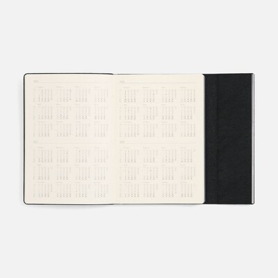 Ежедневник Petrus Flap, недатированный, черный