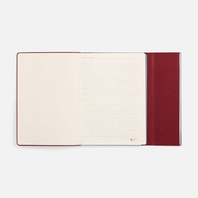 Ежедневник Petrus Flap, недатированный, красный