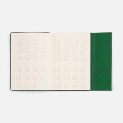 Ежедневник Petrus Flap, недатированный, зеленый