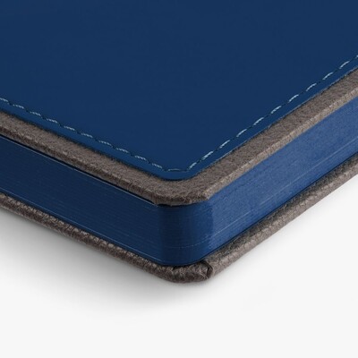 Ежедневник Frame, недатированный,синий с серым