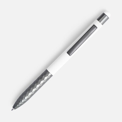 Ручка шариковая Digit Soft Touch со стилусом, белая