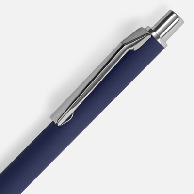 Ручка шариковая Lobby Soft Touch Chrome, синяя