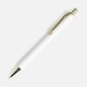 Ручка шариковая Lobby Soft Touch Gold, белая