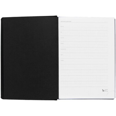 Ежедневник Mobile на заказ, недатированный, черно-синий