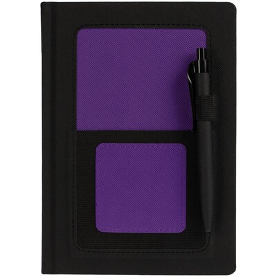 Ежедневник Mobile на заказ, недатированный, черно-фиолетовый