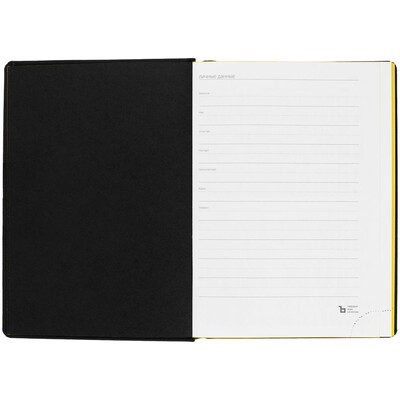 Ежедневник Mobile на заказ, недатированный, черно-желтый