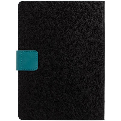 Ежедневник Boom, недатированный, черный с бирюзовым