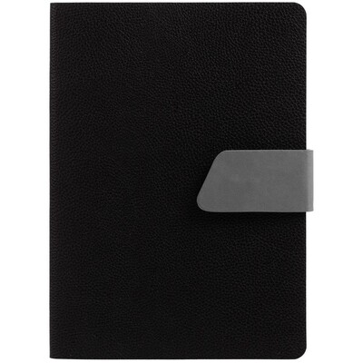 Ежедневник Boom, недатированный, черный с серым