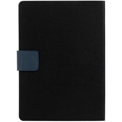 Ежедневник Boom, недатированный, черный с синим