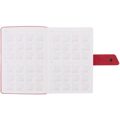 Ежедневник Boom, недатированный, черный с красным