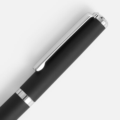 Ручка шариковая Inkish Chrome в футляре, черная