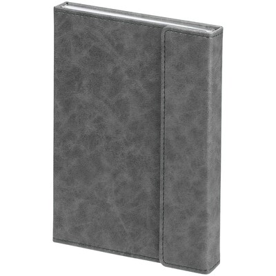 Ежедневник Flap на заказ, недатированный, серый