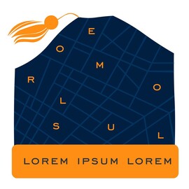 Шапка-петушок Cockerel на заказ, полушерсть