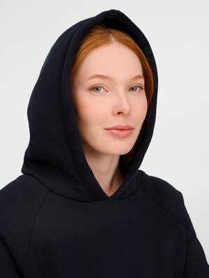 Худи унисекс оверсайз Easy Street, темно-синее