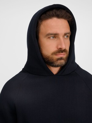 Худи унисекс оверсайз Easy Street, темно-синее