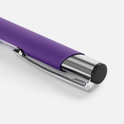 Ручка шариковая Keskus Soft Touch, фиолетовая