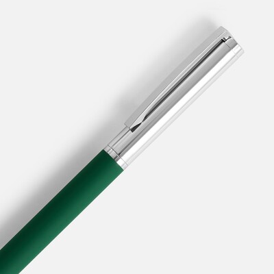 Ручка шариковая Eyeshot Soft Touch, темно-зеленая