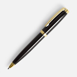 Ручка шариковая Letra Gold, глянцевая, черная