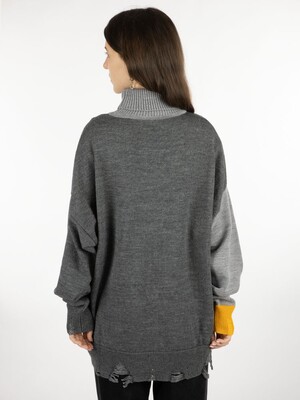 Свитер оверсайз Tricksy Net Grunge на заказ, полушерсть