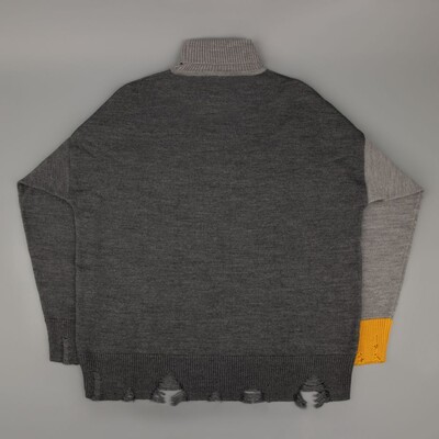 Свитер оверсайз Tricksy Net Grunge на заказ, полушерсть