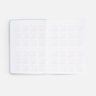 Ежедневник Flexpen Shall, недатированный, голубой