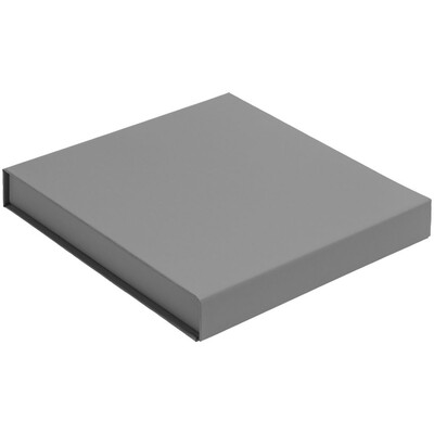 Коробка Modum с флокированным ложементом под ежедневник 13х21 см и аккумулятор, серая