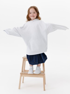 Худи детское оверсайз Houdini, белое