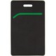 Чехол для пропуска Multimo, черный с зеленым