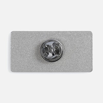 Значок Sanga Matto, серебристый глянцевый