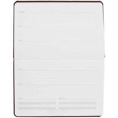 Еженедельник Urban, недатированный, коричневый