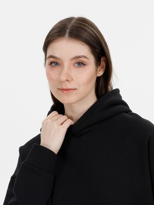 Худи оверсайз унисекс Snuggie, черное