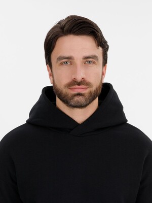 Худи оверсайз унисекс Snuggie, черное