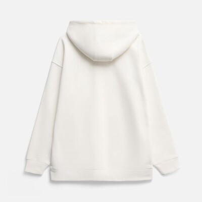 Худи оверсайз унисекс Snuggie, молочно-белое