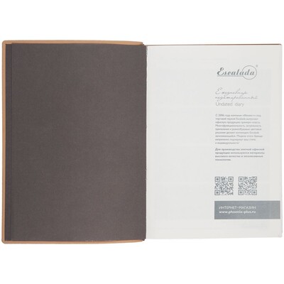 Ежедневник Anaconda, недатированный, серебристый