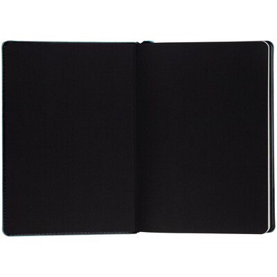 Ежедневник Alanis, недатированный, черный с голубым