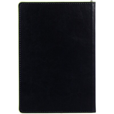 Ежедневник Alanis, недатированный, черный с зеленым