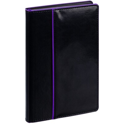 Ежедневник Alanis, недатированный, черный с фиолетовым