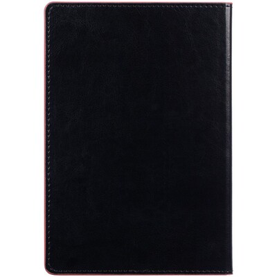 Ежедневник Alanis, недатированный, черный с красным