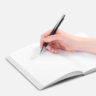 Ручка шариковая Konvent, матовая, черная